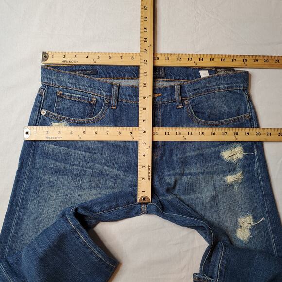 Lucky Brand Womens 12/31 NWT Sienna Tomboy Straight Leg Jean Distressed Blue - Picture 2 of 12